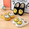 Sales Christmas Present Faux Furry Fur Smiling Face Ladies Female Indoor Women Slides Slippers