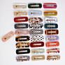 Sales Colors Acrylic Hair Clips with Small Moq Rectangular Hollowed-Out Acetate Hair Clips for Women