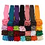 Sales Toddler Ruffle Leggings Solid Color Triple Cotton Kids Clothing Girls Ruffle Pants