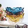 Sauce Dish Glass Small Plate Japanese-Style Hammer Head Pattern Cherry Blossom Glass Sauce Dish Small Dish Vinegar