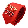 Savoyshi Glasses Design Tie Clips for Men Necktie Tie Bar Clasp Tie Pin Special Mens Gift Free Carving Name