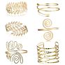 Sc Leaf Arm Bracelets & Bangles Personalized Open Adjustable Armband Gold Upper Arm Cuff Bracelet for Girls