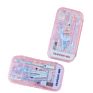 School Compass and Geometry Rulers Cute Girl Stationery Student Drawing Compass Geometry Math Drafting Tools