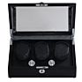 Self Winding Watch Box with Lock Triple Rotors Luxury Watch Winder