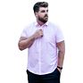 Sell Button down Solid Color Casual Short Sleeve Men's Shirts plus Size