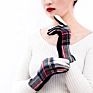 Sell Cute Symmetric Plaid Gloves for Women Women Woolen Fabric Touchscreen Gloves