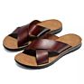 Sell Leather Men Sandals and Slippers Mens Genuine Leather Slippers Outdoor Beach Slippers for Men