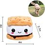Sell Pet Toy Durable Interactive Biscuits Cooky Plush Squeaky Dog Toy for Dog