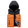 Sell Zipper Puffer Vest Jacket Men Quilted Hood Puffer Jacket Vest