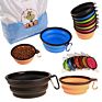 Sellers Silicone Pet Travel Bowls Folding Dog Bowl Convenient Portable Collapsible Dog Bowl