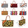 Serape Duffle Travel Bag Women Monogrammed Canvas Leopard Sunflower Duffle Weekender Tote Bag