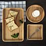 Serving Tray Bamboo Trays Tea Coffee Wooden Tray for Food Breakfast Party Rectangle round Square