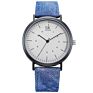 Shengke Luxury Men Watch Simple Mens Watch Denim Canvas Band Casual Dress Quartz Male Wristwatch Relogio Masculino