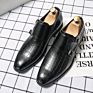 Shoes Men Work Slip on Loafer Leather Men Shoes Explosion Models Men's Dress Shoes