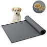 Silicone Pet Food Mat Pet Placemat for Puppy Pet Bowl Pad Dogs and Cats Waterproof Feeding Mat Prevent Food Water Overflow