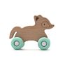 Silicone Wooden Wheel Toys