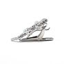 Silver Luster Lizard Copper Men Necktie Bar Animal Design Tie Clips