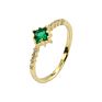 emerald stone ring 925 sterling silver emerald ring