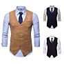 Single Breasted Mens Vest Waistcoat