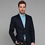 Slim Fit 100%Wool Two Buttons Notch Lapel Navy Boys Wedding Suits