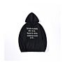 Slogan Print Oversized Long Sleeve round Neck Kangaroo Pocket Drawstring Hoodie Women Pullover Autumn Sweatshirt