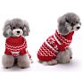 Snowflake Dog Christmas Sweater Pattern Pet Cat Dog Clothes
