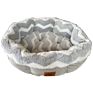 Soft and Comfortable Gray Octagonal Basin Dog Bed