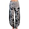 Soft Bamboo Cotton Yoga Pants Capri plus Size Tie Dye Yoga Pants Wide Leg Harem Yoga Pants Side Slit