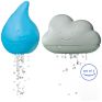 Soft Cloud and Droplet Silicone Bath Toys for Toddlers, Washable Cleanable Silicone Bath Toys in the Tub, Silicone Bath Tub Toys