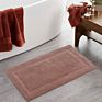 Soft Microfiber Polyester Non-Slip Rectangular Spa Mat Absorbent Accent Rug for Bathroom Vanity Bathtub Shower Mat