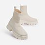 Solid Knitted Ankle Ladies Boots Upper Sock Boots for Women