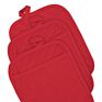Solid Red Color 100% Cotton Pot Holder with Pocket