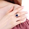 South Korea Simple Diamond Women's Ring 925 Sterling Silver Adjustable Rings Jewelry