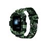 Sport Tpu Jelly Watch Band Shockproof Waterproof Watch Strap with Cover for Apple Watch Band Army