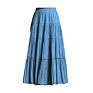 Spring Autumn and Chiffon Skirt Women's Long Skirt High Waist A-Line Skirt