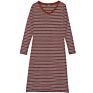 Spring V-Neck Stripe Wrap Hip Dress Medium Length One-Step Skirt Bottom Dress Knee Length Skirt for Woman
