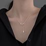 Ss-D8272 Y Shaped Star and Moon Choker Necklace Women Adjustable Moon Cut Cchain Necklace 925 Sterling Silver Star Necklace