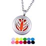 Stainless Steel Angel Wing Locket Pendant Aromatherapy Essential Oil Diffuser Necklace Jewelry