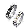 Stainless Steel Cross Christian Mesh Bracelet Men