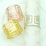 Stainless Steel Gold and Silver High-End Wedding Banquet Decorations Napkin Ring