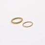 Stainless Steel Hypoallergenic Wedding Band Promise Midi Ring Tiny Ball Gold Bead Ring Stacking Beaded Ring