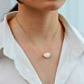 Stainless Steel Shell Pearl Pendant Necklace for Women Jewelry