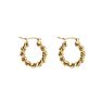 Stainless Steel Vintage Twist Earrings