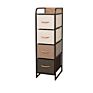 Star Creation 4 Drawer Foldable Storage Cabinet