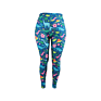 Stretch Pants Buttery Soft Tights Private Labels Brushed Cute Cartoon Green Forest Dinosaurs Legging