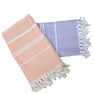 Striped Large Peshtemal Terry Back Turkish Bath Fouta Towel