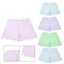 Striped Lounge Shorts Ladies Monogrammed Scalloped Striped Sleepwear Pants Women Seersucker Shorts