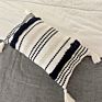 Striped Pattern Cushion Bed Decor Long Cushion Cover with Tassels Decoration Woven Home Decor