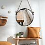 Style Design Big Glass Gold round Frame Furniture Dressing Decorative Bathroom Wall Art Wall Mirror