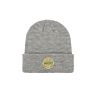 Style Direct Adults Warm Soft Acrylic Gray Woven Patch Plain Skiing Beanie Cap Knitted Hat